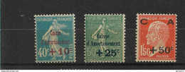 FRANCE  N° 246/48  **     NEUFS SANS CHARNIERE - Unused Stamps