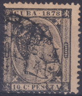 1878-172 CUBA 1878 ALFONSO XII 10c FALSO FORGERY PARA ESTUDIO. - Préphilatélie