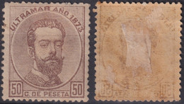 1873-100 CUBA ANTILLAS 1873 AMADEO I 50c MH. - Voorfilatelie