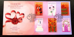 Hong Kong Chinese & Western Wedding Custom 2013 Costumes Dragon Food Love (FDC) - Cartas & Documentos