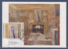 James Ensor Ma Chambre Préférée Carte Postale Tel Aviv 16.5.1...? Israël - Cartes-maximum