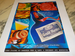 ANCIENNE PUBLICITE RED LION AVEC GRAND MARNIER 1996 - Alcools