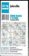 Carte Topographique JOINVILLE -3116 OUEST -IGN FRANCE Au 1/25000 (-1990) (HAUTE-MARNE/ Chevillon) - Topographical Maps