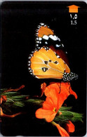 (3-10-2021 F) Phonecard -  Oman - (1 Phonecard)  Butterfly - Vlinders