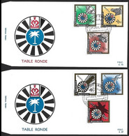 213/218° FDC - Table Ronde  / Ronde Tafel / Runder Tisch / Round Table - RWANDA - 1962-1969