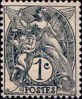 France Poste N* Yv: 107 Mi:86 Type Blanc (Trace De Charnière) - Unused Stamps