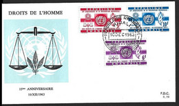 41/43° FDC - Droits De L'homme / Mensenrechten / Menschenrechte / Human Rights - RWANDA - 1962-1969