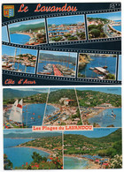 2 CPSM   83      LE LAVANDOU                 -      MULTIVUES - Le Lavandou