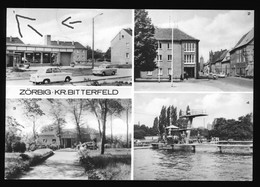 DDR Mehrbild AK Um 1979 Zörbig Kreis Bitterfeld Mit Apotheke Und Leninstraße - Zörbig