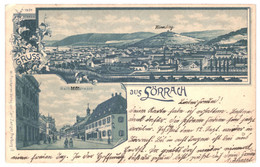 CPA - Carte Postale -Germany-Lörrach-Gruss Aus  Lörrach Multi Vues -1899VM38424ok - Loerrach