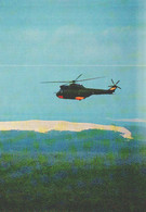 Delcampe - ARMEE DE L'AIR AVIATION  HELICOPTERE SA 330 PUMA Escadre 1/67 Pyrénées - Hubschrauber