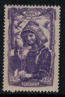 France // 1943 // Coiffe Régionale, Bretagne, Neuf** MNH N0.594 Y&T (sans Charnière) - Unused Stamps