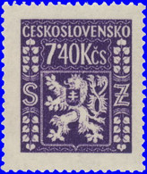 Tchécoslovaquie Service 1947. ~ S 15**  - 7 K. 40 Armoiries (5 V) - Official Stamps