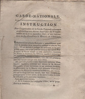 Garde Nationale - Instruction - 12 Novembre 1806 - Organisation De La Garde Sedentaire - 24 Pages - Historical Documents