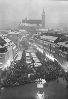 DDR AK Um 1983, Schneeberg Im Winter, Weihnachtszeit, Weihnachtsmarkt - Schneeberg