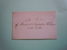 Carte De Visite Autographe Jules SIMON (1814-1896) Homme D'Etat - Personajes Historicos