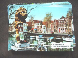 Nederland Holland Pays Bas Harlingen Met Noorderhaven En Beeld Leeuw - Harlingen