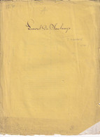 Freneuse - Château (Eure 27) Maison De Loaisel De Saulnays 1856 - 5 Pages Famille D'Origine De Bretagne - Normandie