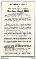 UDANGE ..-- Mr Henri THILL , Veuf De Mme Anna LUZOT , Combattant . Né En 1880 , Décédé En 1935 à BOUILLON . - Bouillon