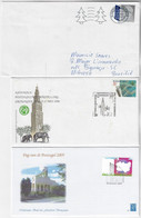 Netherlands 1990 2005 2019 3 Cover FDC 3 Stamp pine Tree Christmas Flora Wood Elephant Architecture - Brieven En Documenten