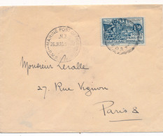 LETTRE 1F50 EXPOSITION CACHET MARITIME PACKET BOAT MARINE POST OFFICE NZ MAKURA OCEANIE - Lettres & Documents