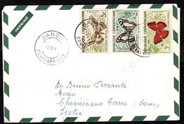 1961 Repubblica Centraficana, Lettera In Posta Aerea Per L'Italia, Timbro Di Arrivo - Centrafricaine (République)