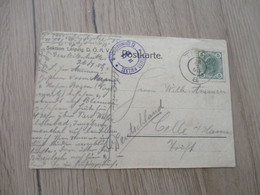 Autriche Collection Spécialisée Briefkaart 1908 Grasleitenhute Sektion Leipzig Naar Celle - Briefe U. Dokumente