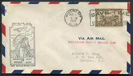 CANADA -  PA N° 1 / 1er. VOL MEDECINE HAT-MOOSE JAW LE 3/3/1930 ( MULLER N° 176 ) - SUP - Primi Voli