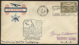 CANADA -  PA N° 1 / 1er. VOL MEDECINE HAT-CALGARY LE 3/3/1930 ( MULLER N° 176 ) - SUP - First Flight Covers