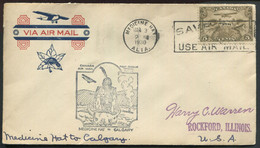 CANADA -  PA N° 1 / 1er. VOL MEDECINE HAT-CALGARY LE 3/3/1930 ( MULLER N° 176 ) - SUP - Erst- U. Sonderflugbriefe