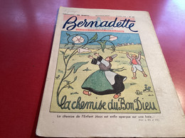 Bernadette Rare Revue Hebdomadaire Illustrée 1950 - Bernadette