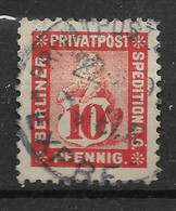 Privatpost Berlin, Guter Wert Der Ausgabe Der Speditions-A.G.  Von 1895 - Poste Privée