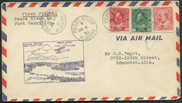 CANADA -  DIVERS / 1er. VOL PEACE RIVER- FORT VERMILON LE 8/12/1930 - SUP - First Flight Covers