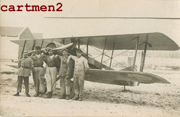 CARTE PHOTO : AVIATION MILITAIRE CAMP DE SOUGE AEROPLANE ESCADRILLE GUERRE AVION 33 GIRONDE MECANICIENS - 1914-1918: 1ère Guerre