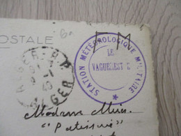 Sur CPA Alger Cachet Militaire Bleu Station Météorolgique Militaire - Oorlog 1914-18