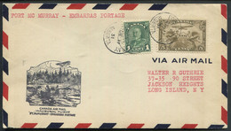 CANADA -  N° 141 + PA N° 1 / 1er. VOL FORT MAC MURRAY- EMBARRAS PORTAGE LE 17/12/1931 ( MULLER N° 221) - SUP - First Flight Covers