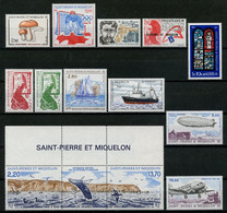 SPM Miquelon Année 1988 Complète N° 486/496 PA 66/67 ** Neufs MNH Luxe Cote 31,45 € Jahrgang Ano Completo - Full Years