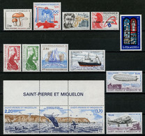 SPM Miquelon Année 1988 Complète N° 486/496 PA 66/67 ** Neufs MNH Luxe Cote 31,45 € Jahrgang Ano Completo - Komplette Jahrgänge