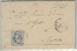 77603 - SPAIN - POSTAL HISTORY - COVER From DURANGO Vizcaya 1871 - Covers & Documents