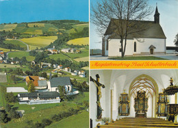 A182) 4701 MAGDALENSBERG - BAD SCHALLERBACH - Kirche Innen Und Außen U. Blick Auf Ort - Tolle ältere AK - Bad Schallerbach