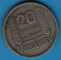 ALGERIE 20 FRANCS 1949 KM# 91 TURIN - Algeria