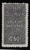 Algérie Colis Postaux N°58 (réf. Dallay) - Neuf ** Sans Charnière -  Petite Rousseur Sinon TB - Postpaketten