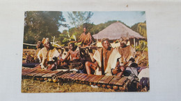 VINTAGE POSTCARD MOZAMBIQUE ZAVALA - MARIMBEIROS E TIMBILEIROS CIRCULATED 1970'S - Mozambique