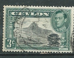 Ceylan - Yvert N° 253 A  Oblitéré -  Dent 14    Au  11804 - Ceylon (...-1947)