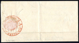 Cover 1823, Lettera Del 4.4 Da Torino Per Città Con Sul Verso Timbro In Rosso Del "Ministero Di Guerra E Marina" - Sardinien