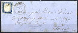 Cover 1858, Lettera Del 26.10.1858 Da Montichiaro A Torino, Affrancata Con 20 C. Azzurro Grigiastro Ben Marginato Su Tut - Sardegna