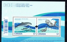 2010  Harbour Purpoise, Sea Otter  Souvenir Sheet Of 2 Different Sc 2387  MNH - Neufs