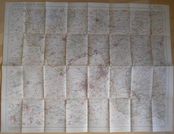 Carte De BELGIQUE Nr 4 TOURNAI Institut Cartographique Militaire Impression Litho 1933 Roeselare Kortrijk Lille Ieper - Carte Topografiche