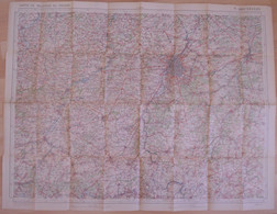 Carte De BELGIQUE Nr 5 BRUXELLES Institut Cartographique Militaire Impression Litho 1933 LEUVEN AALST NIJVEL WAVRE - Mapas Topográficas