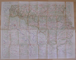 Carte De BELGIQUE Nr 9 ARLON Institut Cartographique Militaire Impression Litho 1933 Neufchâteau Virton - Topographische Kaarten